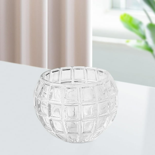 Portavelas de cristal transparente Fernando Porta vela Estilo D