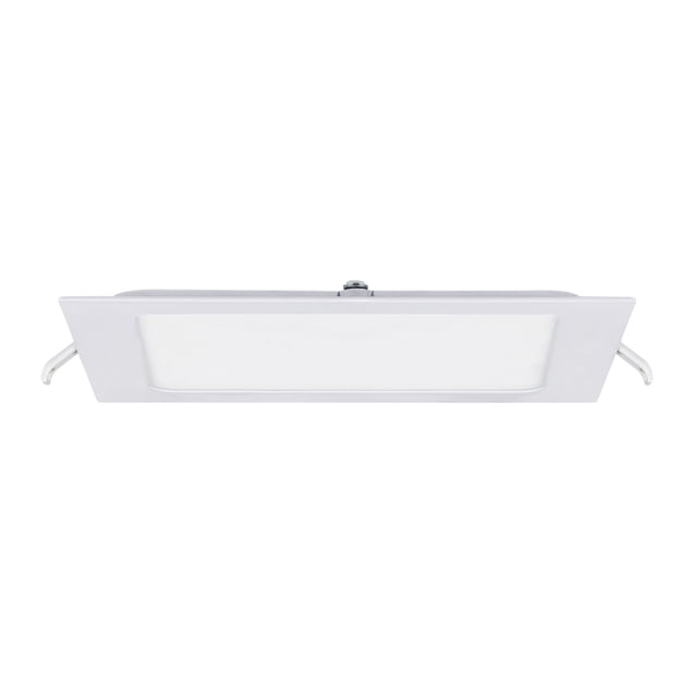 Estevez Luminaria LED Empotrable Cuadrada FLAT SQUARE ECO 12W Blanco – Luz Cálida 3000K