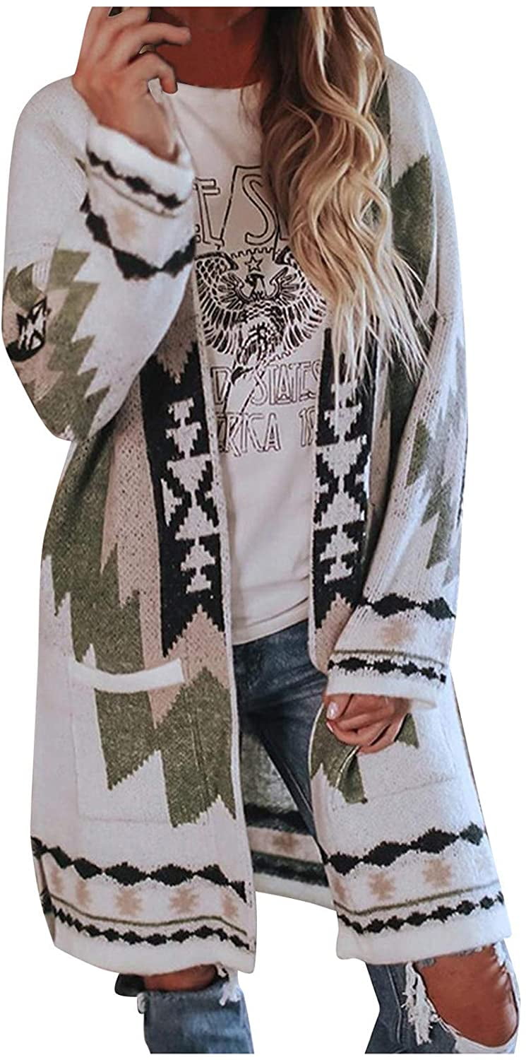 native print sweaters