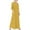 Yellow, variant on gakvbuo Women's Cotton Linen Turndown Collar Long Sleeve Pocket Loose Long Shirt Dress
