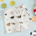 thumbnail image 2 of HCNTES Boys Beach Shorts Kids Swimming Trunks with Mesh Lining Toddler Board Shorts Quick Dry Funny Printed Shorts(White,18-24 Months), 2 of 4
