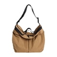 thumbnail image 2 of Bolso bandolera grande para mujer, bolso de hombro tipo tote de lona para el día a día, viajes, trabajo y compras: bolso versátil e informal., 2 of 6