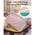 thumbnail image 4 of BAGSMART Compression Packing Cubes for Travel Luggage, 6 Pcs Expandable Packing Organizers Foldable Lightweight Suitcase Storage Bags for Travel Accessories, Women Men, Baby Pink, 4 of 7
