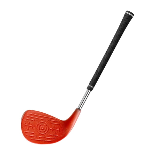 golf ajustable con varilla extensible, ideal para jugar en patio, ideal para chipping y cabeza gran tamaño para parques con césped. Rojo
