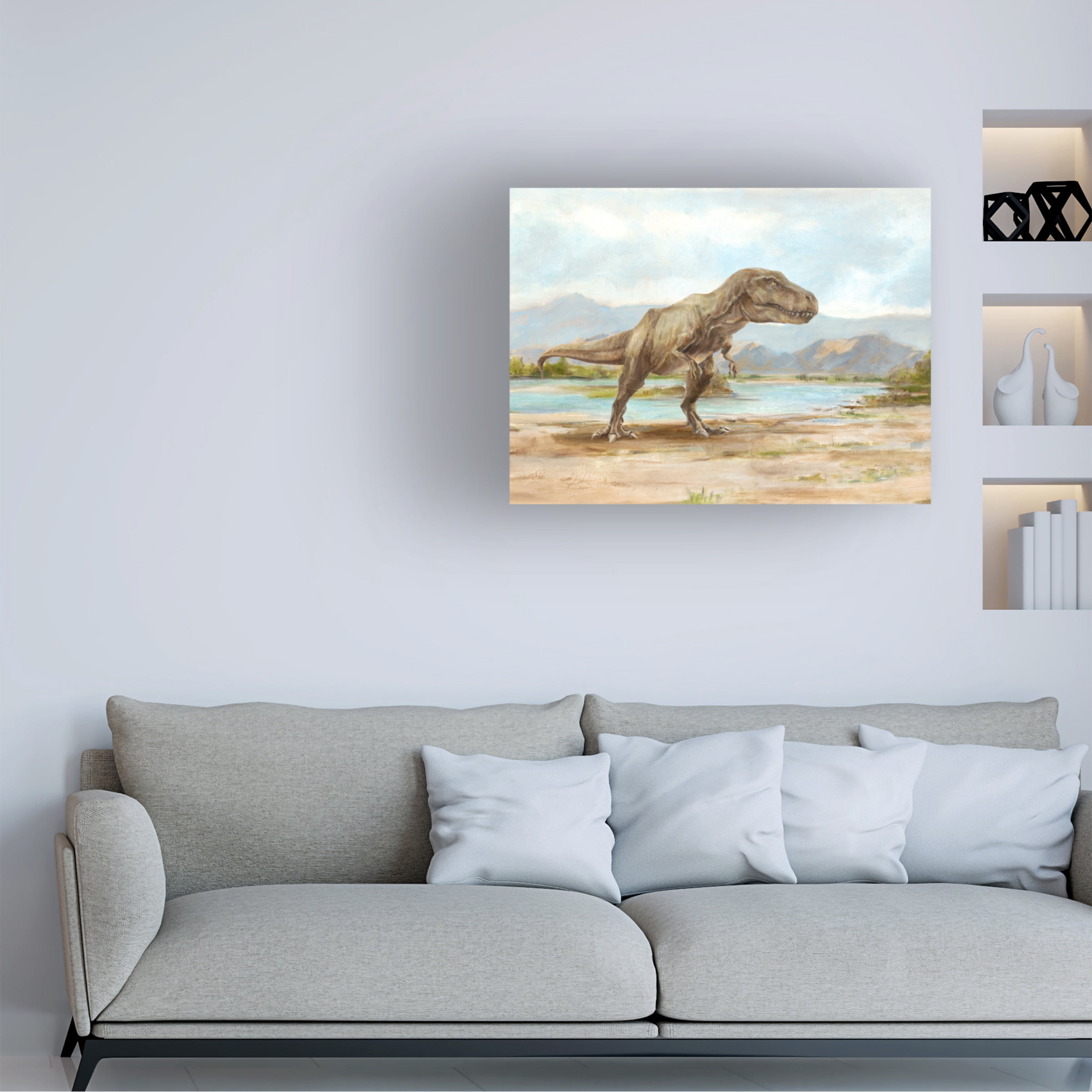 Ethan Harper 'Dinosaur Illustration III' Canvas Art