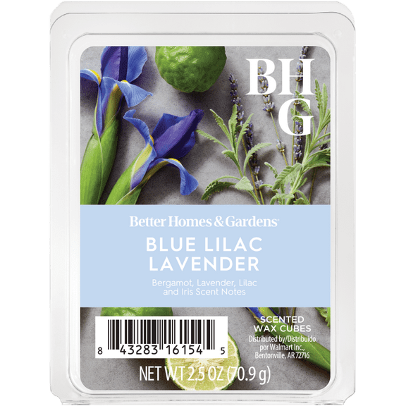 Blue Lilac Lavender Scented Wax Melts, Better Homes & Gardens, 2.5 oz