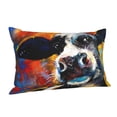 thumbnail image 2 of Kll Cow Pillow Covers Envelope Closure,Super Soft And Cozy Fuzzy Fleece Pillow Case Cover 14"X20", 2 of 9