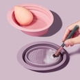 thumbnail image 4 of Brush Cleaner Professional Reused Multifunctional Wide Application Leak-Proof Cosmetics Tool Portable Makeup Brush Cleaner Bowl for Travel, 4 of 8