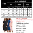 thumbnail image 5 of FEREMO Women Nightgowns V Neck Short Sleeve Soft Sleepwear Print Night Dress, 3 Pack, 5 of 5