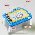 thumbnail image 3 of Magnetic Drawing Board Toddler Toys with Stand, Cute Crocodilian Erasable Doodle Sketching Writing Pad, Educational Learning Kids Toys(Blue, 12.6 x 9.45 x 5.51 in), 3 of 7