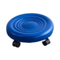 thumbnail image 3 of Luzkey Tabouret Roulant Bas avec Roulettes Pivotantes pour Manucure Mécanique Sport Bleu, 3 of 8