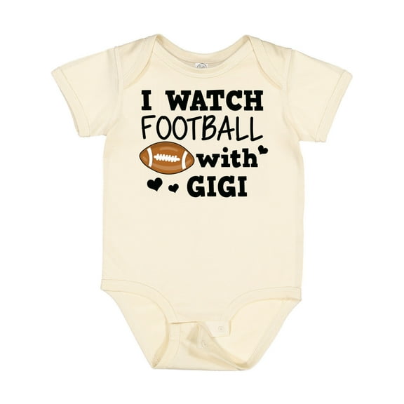 Inktastic I Watch Football with My Gigi Boys Baby Bodysuit