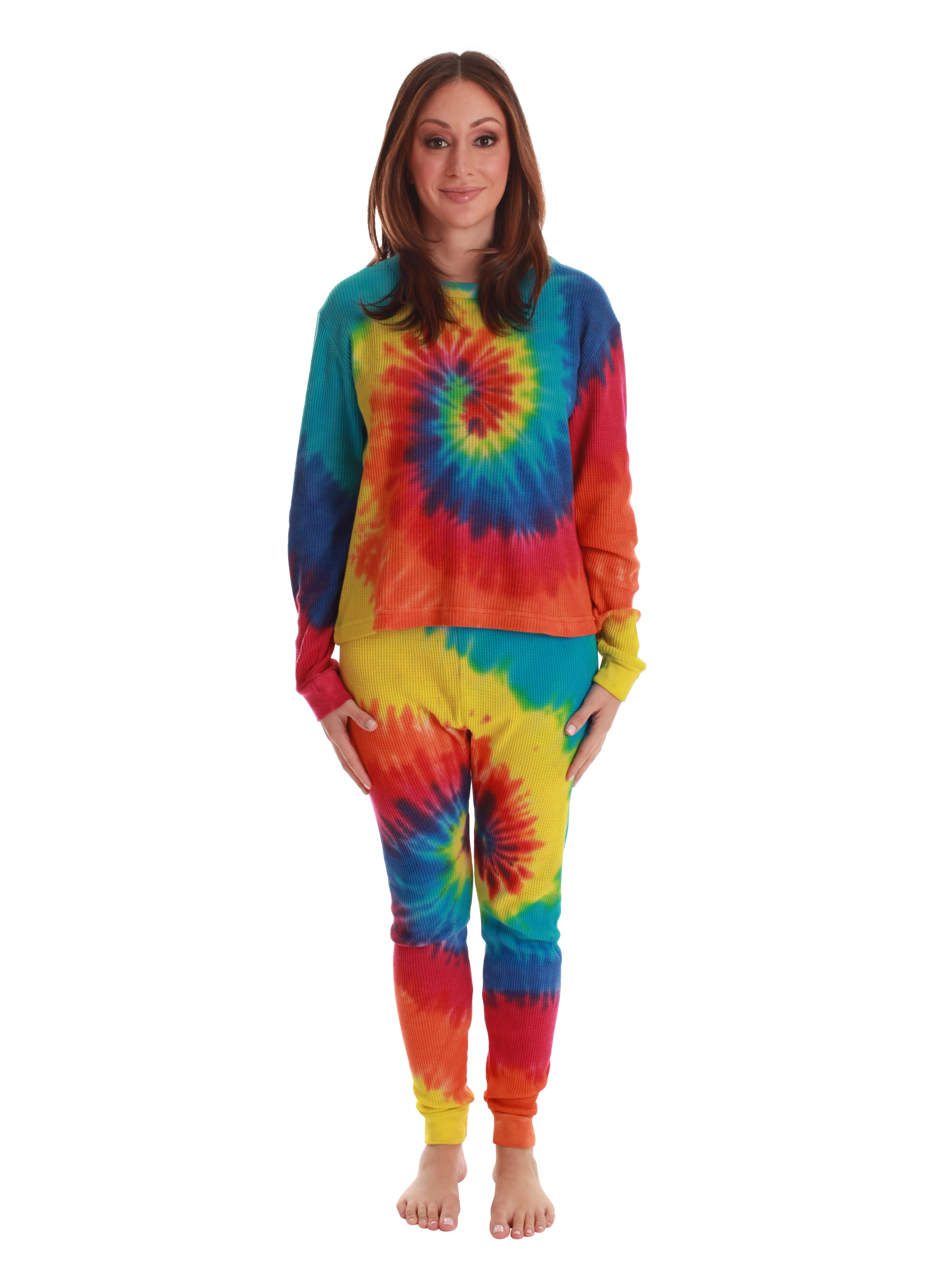Just Love Tie Dye Mommy and Me Thermal Sets for Women & Children 