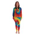 thumbnail image 2 of Just Love Tie Dye Mommy & Me Thermal Set  Coordinated Warm Sleepwear for Women & Kids, 2 of 3