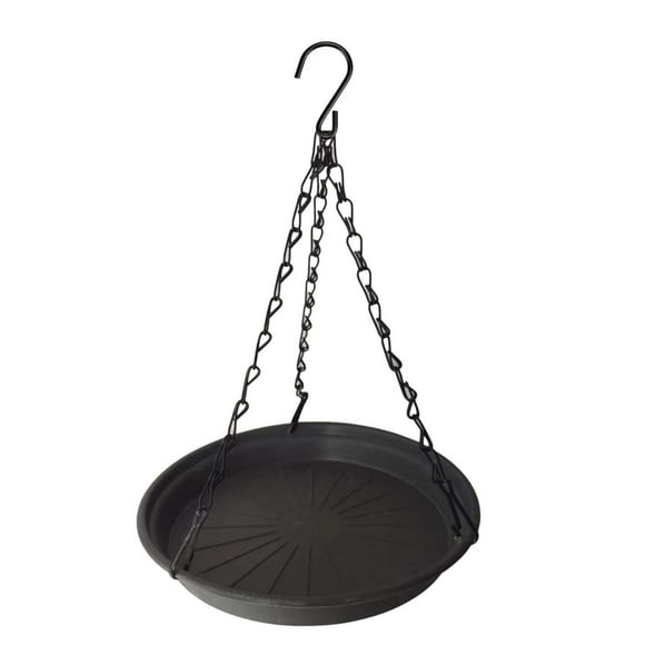 Mangeoires pour Oiseaux Extérieures Suspendues, Décoration de Jardin Maison, Mangeoire Suspendue Plateau Suspendu de Spa Piscine Bain d'Oiseaux Mangeoire Suspendue Noire, Mangeoires pour Oiseaux