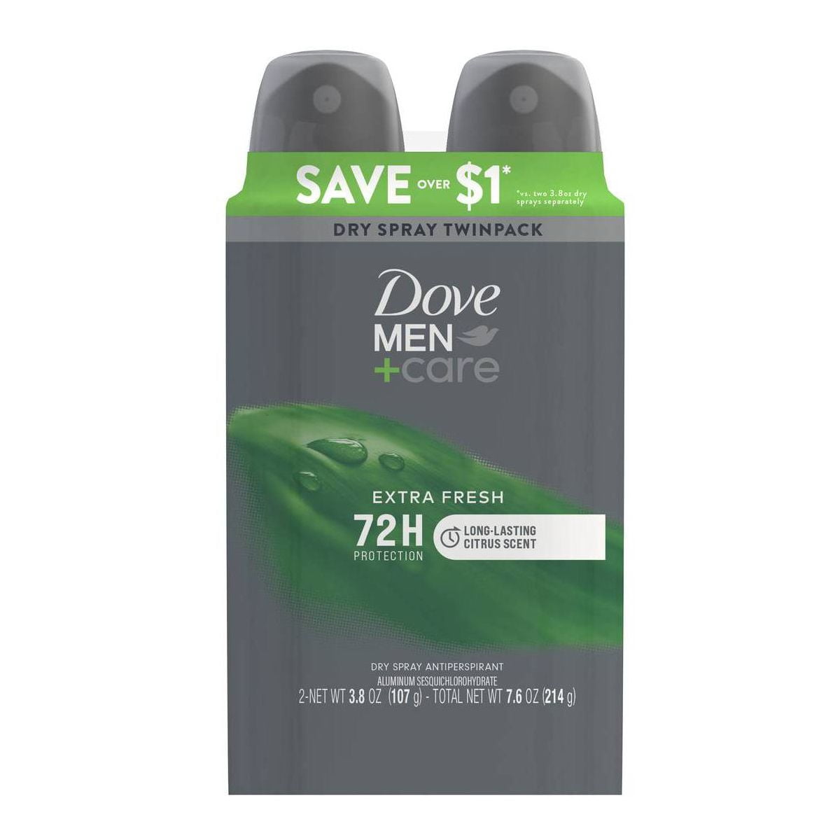 2X - Dove Men+Care Antiperspirant Deodorant - Extra Fresh - 3.8oz/2ct