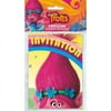 Trolls 30356835 Party Invitations, Pack of 8