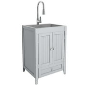 Ktaxon Gray Stainless Steel 72.6 lb Utility Sink