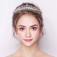thumbnail image 3 of Wedding Crown Elegant Rhinestone - Bridal Party Crown Princess Tiara with Comb, 3 of 5