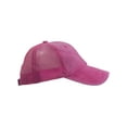 thumbnail image 3 of Top Headwear Wholesale Dozen Pigment Dyed Adjustable Trucker Hat, Pink, 3 of 5
