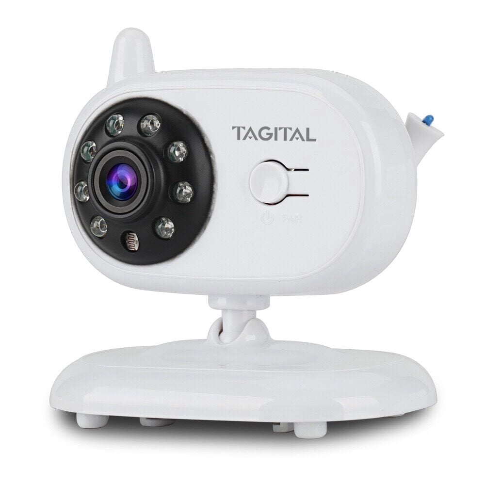 Tagital Baby Monitor with 3.5" LCD Display, Two-Way Audio, Night Vision, Temperature Sensor, Lullabies