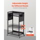 thumbnail image 3 of VEVOR - Carrito organizador de herramientas de 4 niveles con ruedas, 150 lb, para taller, 3 of 9