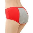 thumbnail image 4 of dmqupv Panties for Women Clearance Underwear for Women Leak Proof Cotton Overnight Menstrual Panties Briefs Red XL, 4 of 5