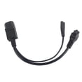 thumbnail image 2 of IEC320 C14 CABLE DE ALIMENTACIÓN FEMENINA MOCHO A C5 C7, Impermeable de 11.8 Pulgadas de Extensión de Alimentación Resistente Al Calor de 10a 250V para lámparas de Escritorio, 2 of 7
