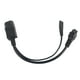 thumbnail image 1 of Cable de alimentación IEC320 C14 macho a C5 C7 hembra 1 en 2 salida 10A 250V Cable adaptador de extensión de alimentación impermeable para monitores LCD, 1 of 8