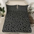 thumbnail image 2 of Castle Fairy Leopard Print 3pcs Twin Sheet Sets for Teenagers,Animal Cheetah Twin Fitted Sheet,Abstract Vintage Breathable Flat Sheet,Microfiber Bedroom Decor, 2 of 7