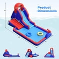 thumbnail image 2 of Gymax Inflatable Waterslide w/ Climbing Wall Slide Splash Pool Swim Rings&480W Blower, 2 of 10