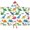 Colorful Dinosaur With, variant on Colorful Dinosaur with Roar Pattern Hooded Bath Towel,60"x35" for Ages 3 To 12 Kids, Quick Dry Lightweight Soft Microfiber Hood Beach Towel Cover Up for Kids
