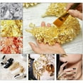 thumbnail image 7 of Farfi Gold Foils Flakes Sequins 5g Decorative Gold Foil DIY Nail Relief Art Painting Rose Foil Scraps Decorative DIY Nail Art Paiting Decorating (Silver 1 Bottle), 7 of 7