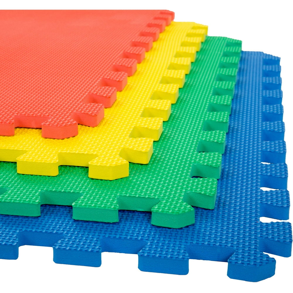 Foam Mat Floor Tiles, Interlocking EVA Foam Padding by Stalwart ? Soft