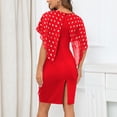 thumbnail image 4 of Birdeem Womens Summer Comfortable, Gentle, Flowering, Gold Plated Dotted Chiffon Dress, 4 of 8
