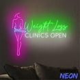 thumbnail image 5 of Handmadetneonsign Weight Loss Clinics Open Neon Sign, Weight Loss Led Sign, Esthetician Logo Wall Art, Clinics Home Wall Decor 77161, 5 of 5