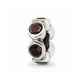 thumbnail image 1 of Fancy Bead White Sterling Silver Stones & Crystals Cubic Zirconia CZ Red 9.09 mm 3.64, 1 of 3