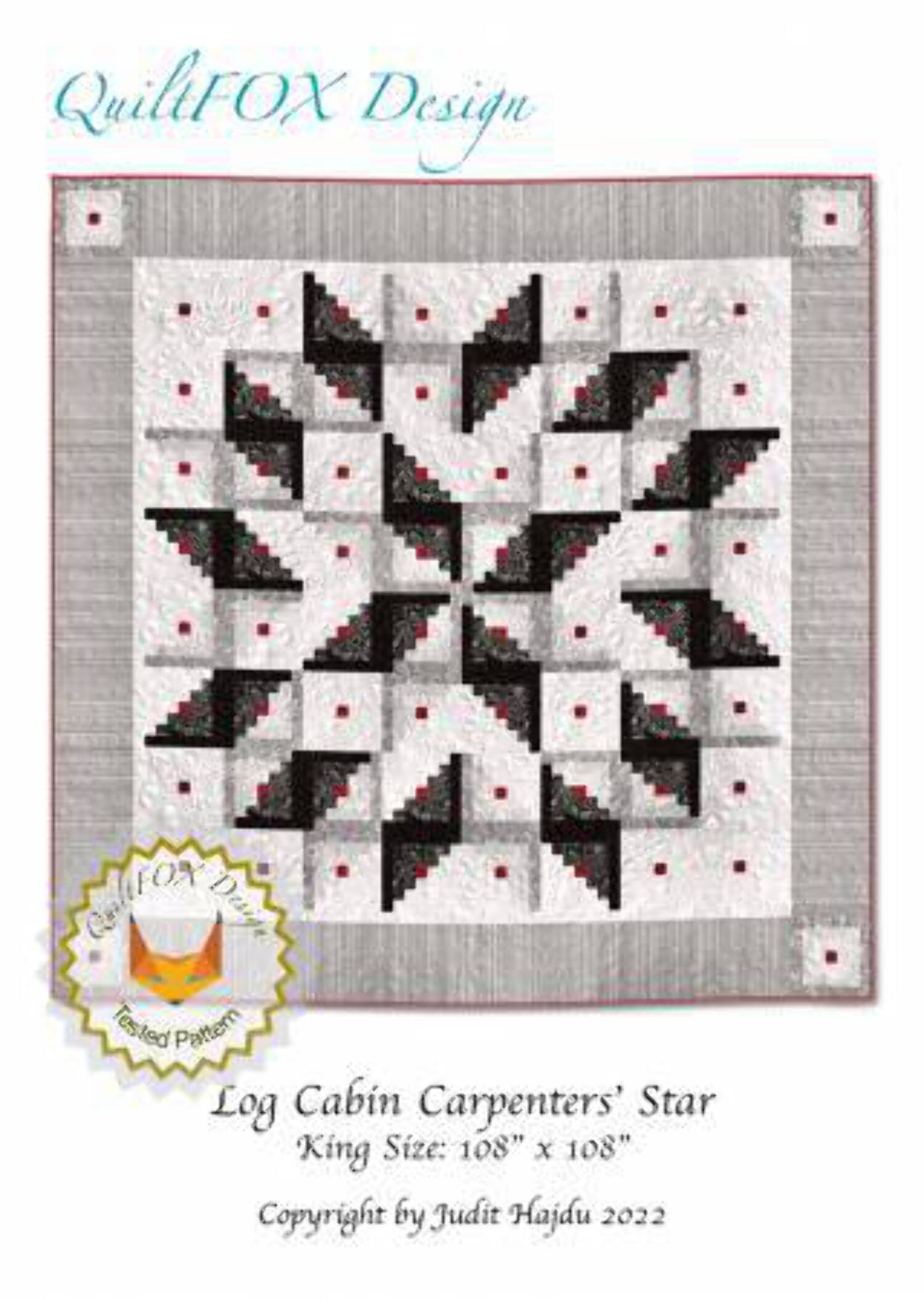 Log Cabin Carpenters Star Quilt Pattern - Walmart.com