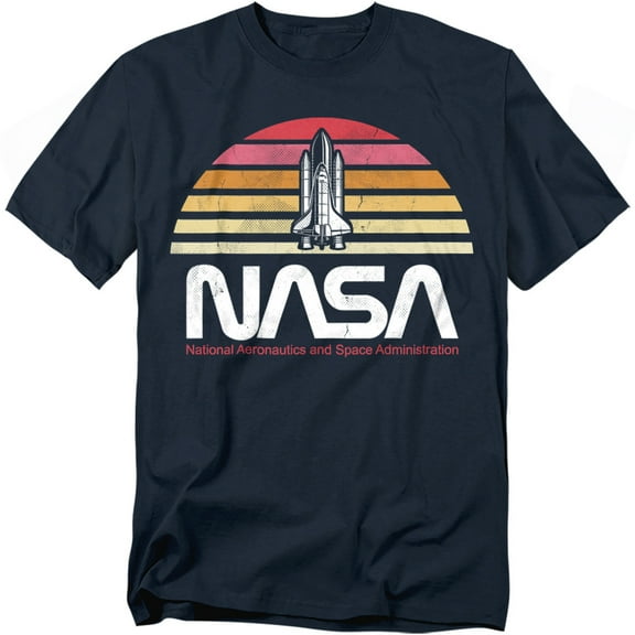 NASA T-Shirt Sunset Navy Unisex Graphic Tee for Men & Women