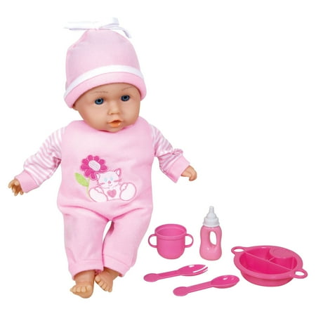 UPC: 0744459813063 | Lissi Dolls – Talking Baby with Feeding Accessories  13 inches