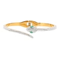 thumbnail image 4 of Pulsera con bisagras y cierre abierto, pulsera clásica de la amistad con diamantes de imitación incrustados para adolescentes, ella, amigos, regalo, 4 of 10
