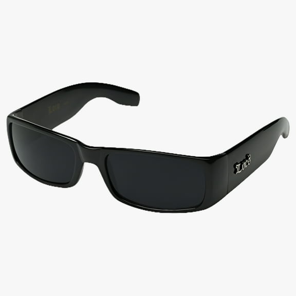 Locs Unisex Hardcore Sunglasses, Black