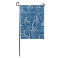 thumbnail image 1 of JSDART Modèle Nautique Abstrait Inspiré Petits Bateaux sur les Vagues pour Drapeau de Jardin de Printemps Drapeau Décoratif Maison Bannière 12 X 18 Pouces, 1 of 2