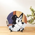 thumbnail image 3 of Lsque Bluey Pattern Ceramic Decorative Plate Decorative Plates with Display Stand Personalized Porcelain Plate Ceramic Ornaments for Wall Hanging Decoration-10in, 3 of 6
