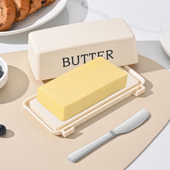 Butter Segmentation Tray Storage Box - Cheese and Butter Box Cutting Tool Storage Box - Refrigerator Butter Box