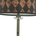 thumbnail image 3 of Royal Designs  Antique Brass Lamp with Vertical Black Diamond Lamp Shade 2 Lights, 3 of 8