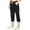 Black, variant on Clearance Hontri Womens Business Casual Pants Active Women's Relaxed Lightweight Woven Cargo Capri Pant