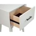 thumbnail image 4 of Alpine Furniture Flynn Wood 1 Drawer End Table in White, 4 of 6