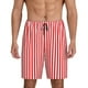 thumbnail image 1 of Fotbe Red And White Stripes Pantalones Cortos de Pijama para Hombre, Ropa de Dormir, Pantalones de Pijama Cortos para Hombre-Medium, 1 of 6