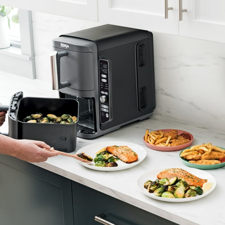 Ninja DoubleStack XL 10 QT 2-Basket Air Fryer, Cook 4 Foods